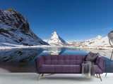 Fototapete Der Riffelsee am Matterhorn