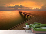 Fototapete Der Steg am Meer