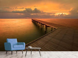 Fototapete Der Steg am Meer