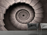 Fototapete Steinwendeltreppe