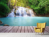 Fototapete Terrasse am Wasserfall