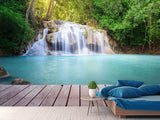Fototapete Terrasse am Wasserfall