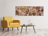 Leinwandbild Panorama Designmauer