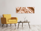 Leinwandbild Panorama Marmor in Sepia