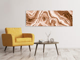 Leinwandbild Panorama Marmor in Sepia