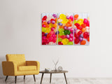 Leinwandbild 3-teilig Bunte Bonbons