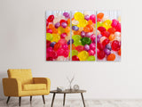 Leinwandbild 3-teilig Bunte Bonbons