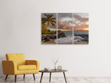 Leinwandbild 3-teilig Mein Strand