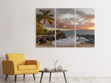 Leinwandbild 3-teilig Mein Strand