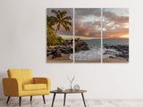 Leinwandbild 3-teilig Mein Strand