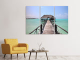 Leinwandbild 3-teilig Strand Paradies
