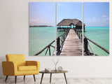 Leinwandbild 3-teilig Strand Paradies