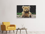 Leinwandbild 3-teilig Love Teddy