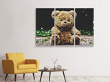 Leinwandbild 3-teilig Love Teddy