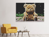 Leinwandbild 3-teilig Love Teddy