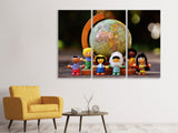 Leinwandbild 3-teilig Kinderwelt