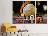 Leinwandbild 3-teilig Kinderwelt