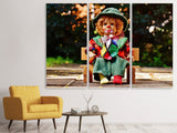 Leinwandbild 3-teilig Der Clown
