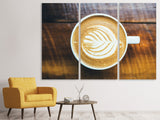 Leinwandbild 3-teilig Kaffee-Pause