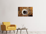 Leinwandbild 3-teilig Der Kaffee ist fertig!
