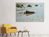 Leinwandbild 3-teilig Strand Momente