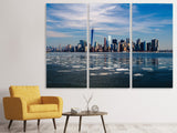Leinwandbild 3-teilig New York im Winter