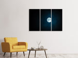 Leinwandbild 3-teilig Imposanter Vollmond