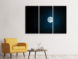 Leinwandbild 3-teilig Imposanter Vollmond