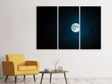 Leinwandbild 3-teilig Imposanter Vollmond