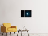 Leinwandbild 3-teilig Imposanter Vollmond