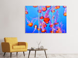 Leinwandbild 3-teilig Bunte Quallen