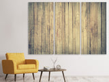 Leinwandbild 3-teilig Bretter Wand
