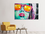 Leinwandbild 3-teilig Coole Graffiti-Wand