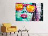 Leinwandbild 3-teilig Coole Graffiti-Wand