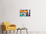 Leinwandbild 3-teilig Coole Graffiti-Wand
