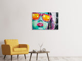 Leinwandbild 3-teilig Coole Graffiti-Wand