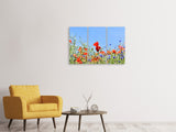 Leinwandbild 3-teilig Der Mohn in der Blumenwiese