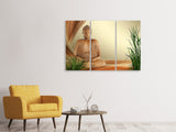 Leinwandbild 3-teilig XL Buddha