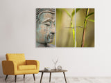 Leinwandbild 3-teilig XL Buddha Kopf