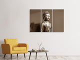 Leinwandbild 3-teilig Buddha in Meditation XL