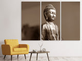 Leinwandbild 3-teilig Buddha in Meditation XL