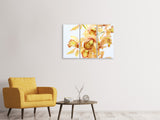 Leinwandbild 3-teilig Gelbe Orchidee