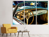 Leinwandbild 3-teilig Oldtimer Interieur