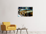 Leinwandbild 3-teilig Oldtimer Interieur