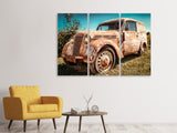 Leinwandbild 3-teilig Oldtimer mit Rost