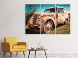 Leinwandbild 3-teilig Oldtimer mit Rost