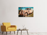 Leinwandbild 3-teilig Oldtimer mit Rost