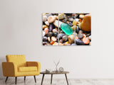Leinwandbild 3-teilig Bunte Edelsteine XXL