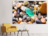 Leinwandbild 3-teilig Bunte Edelsteine XXL