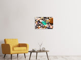 Leinwandbild 3-teilig Bunte Edelsteine XXL